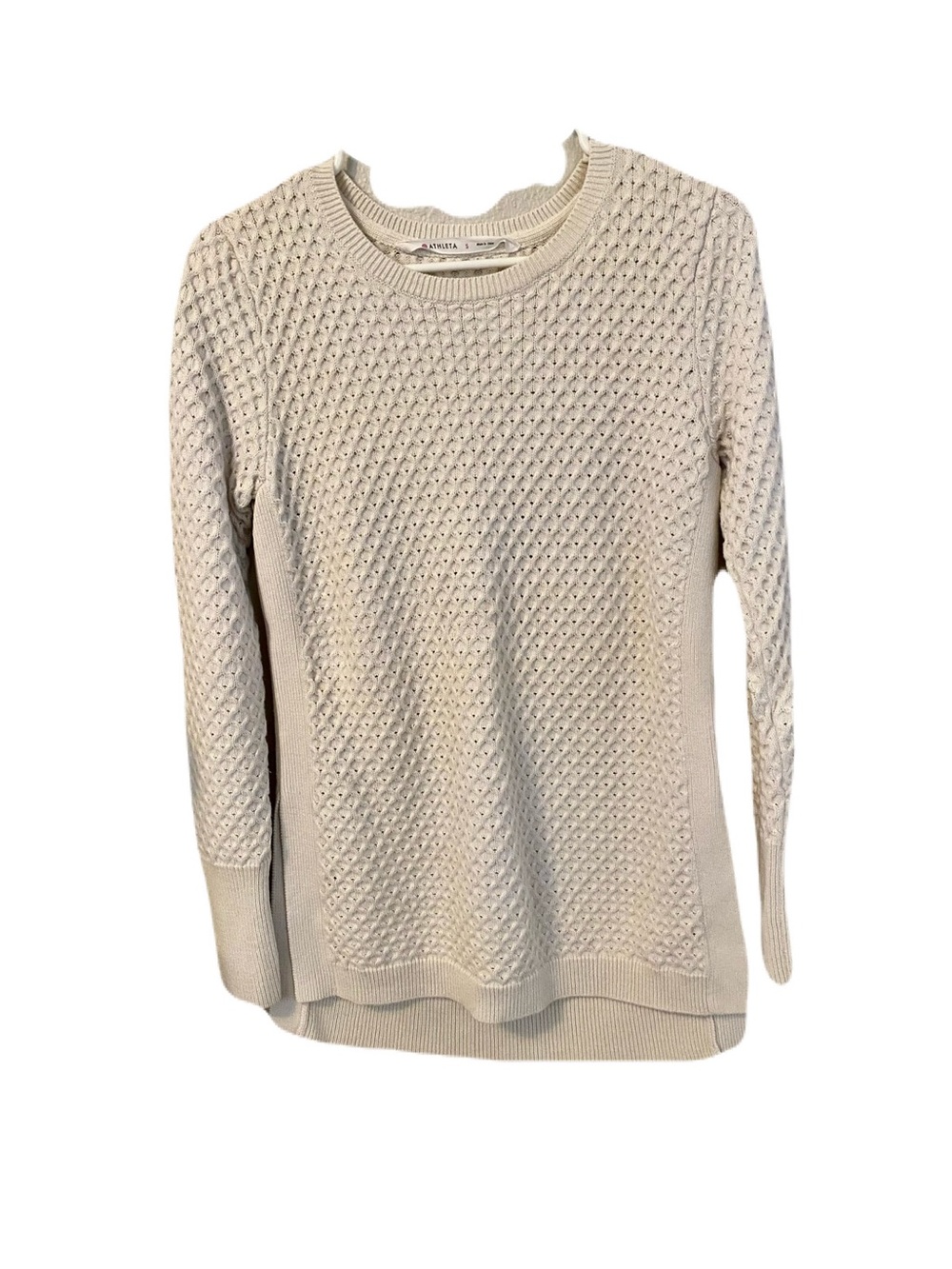Athleta cream colored sweater